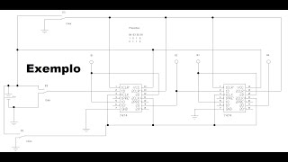 EWB  Simulação de 4 FFD  Shift Register  Exemplo [upl. by Hares359]