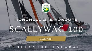 Rolex Middle Sea Race 2024  Scallywag 100 Takes Monohull Line Honours [upl. by Vescuso536]