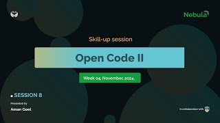 OLS Nebula2 Session 8 Open Code II  Project documentation README file licensing [upl. by Aizek]