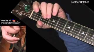 Leather Britches  TAB learn to play on acoustic guitar [upl. by Nerradal717]