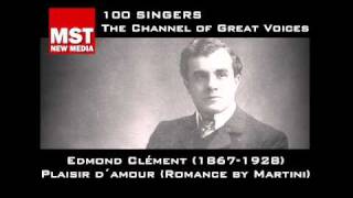 100 Singers  EDMOND CLÉMENT [upl. by Oniger]