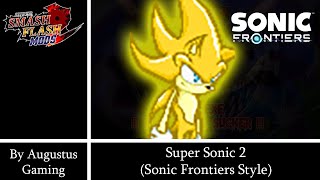 SSF2 Mods Showcase Super Sonic 2 Sonic Frontiers Style By Augustus Gaming [upl. by Assisi]