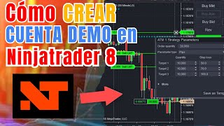 Como CREAR una CUENTA DEMO en Ninjatrader 8 [upl. by Boru]