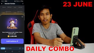 Hamster Kombat Daily Combo Card Today 5M Coins 23 June 2024 [upl. by Sair567]