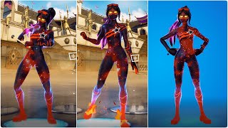 Heres a quotRed Galaxiaquot skin on Fortnite Full showcase with emotes  Fortnite Battle Royale [upl. by Noned]