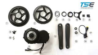 TONGSHENG TSDZ8 750W MidDrive eBike Conversion Kit Installation Easy StepbyStep Full Process [upl. by Lleira]