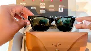 Unboxing my latest gadget Rayban Smart Sunglasses  perfect for outdoorsy content creation rayban [upl. by Sirac748]