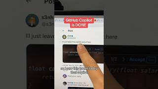 GitHub Copilot is DONE programmer coder softwareengineer dev webdev ai github copilot [upl. by Euphemie]