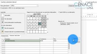 MS Project Configurar el Calendario Laboral [upl. by Ylrehs]