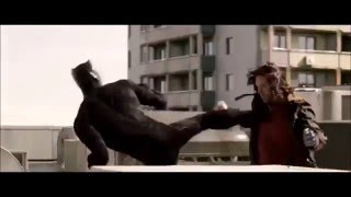 【美國隊長3】黑豹vs酷寒戰士＿屋頂戰（Captain America Civil War Movie Clip 7 Black Panther VS Bucky） [upl. by Storz]