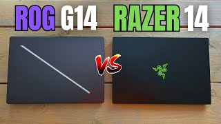 Asus ROG Zephyrus G14 2024 vs RAZER Blade 14  INDEPTH COMPARISON  REVIEW [upl. by Nierman]