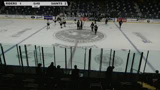 RoughRiders Hockey Club vs Dubuque Saints  Varsity [upl. by Amlus119]