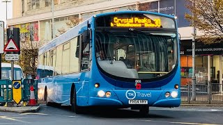 TM Travel Bus 666 X EMT SkyLink On 30 From Crystal Peaks To Sheffield Via Woodhouse amp Beighton [upl. by Nareik]