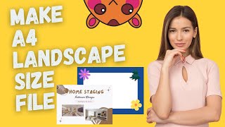 How to Make A4 Landscape Size in Canva [upl. by Ogait246]