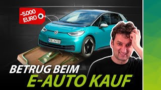 Vorsicht Abzocke Betrug beim Elektroauto Kauf mit VW ID3 amp Co [upl. by Llesig464]