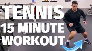 15 Minute Home Workout For Tennis Players [upl. by Paapanen401]