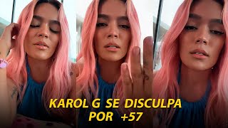 Karol G se disculpa por canción  57 [upl. by Dewitt46]