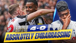 IM ABSOLUTELY FUMING MY HEAD IS GONE Newcastle 40 Tottenham EXPRESSIONS LOSES IT 🤬🤬 [upl. by Ree]