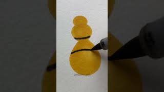 How to Draw a Bee StepbyStep Easy Bee Drawing Tutorial 🐝 shorts [upl. by Aralc]