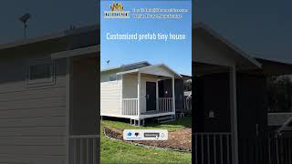 Customized Prefab Tiny House  Prefab aframe Cabins [upl. by Enomahs]