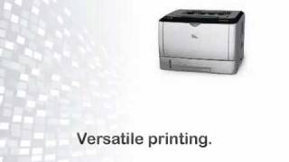 Ricoh SP3400n  Vcomm  0800 95598  fax laser printers printers Multifonction [upl. by Ainala689]