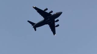 USAF Boeing C17A Globemaster III Landing at Charleston International Airport5824 [upl. by Eladnor]