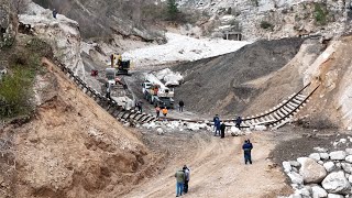 Pogledajte radove na sanaciji pruge u Donjoj Jablanici [upl. by Tevlev104]