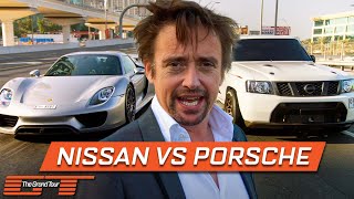 Will This Nissan Patrol Beat Hammonds Porsche 918 Spyder  The Grand Tour [upl. by Holtorf]