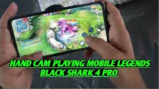 black shark 4 pro 12gb 256gb handcam playing mobile legends using Lancelot kulongo [upl. by Mur]