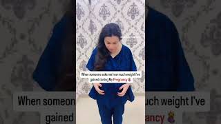 My pregnancy weight gain weightgain pregnancy babyontheway momtobe trending viral [upl. by Ecyla68]