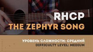 Как играть на гитаре Red Hot Chili Peppers – The Zephyr Song Guitar tutorial [upl. by Malek]