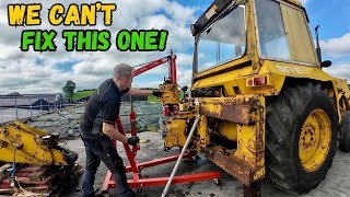 The BIGGEST Job Of Them All  But Ive Discovered A MAJOR Problem  MF 50B Backhoe Removal [upl. by Mairam]