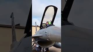 Action Packed F16 Pilot PreLaunch Routine militaryaircraft military usa [upl. by Ares]