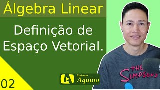 Definição de Espaço Vetorial  02 Álgebra Linear [upl. by Meeki]