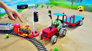 ⁠​Diy tractor making mini traffic lights for train  Green light go Red lightstoppart2 ​⁠ [upl. by Sisak]