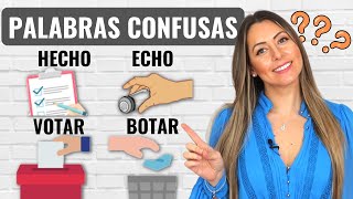 SPANISH Words that MESS UP your Spanish LISTENING skills  Palabras Confusas en español [upl. by Biron]