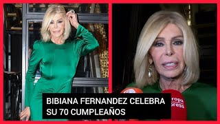 ❤️BIBIANA FERNÁNDEZ PLETÓRICA EN SU 70 CUMPLEAÑOS [upl. by Lewison723]