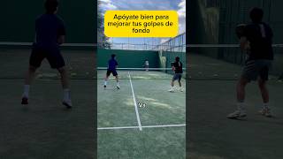 APÓYATE BIEN PARA MEJORAR TUS GOLPES DE FONDO padel [upl. by Assirual]