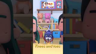 HEAD SHOULDERS KNEES AND TOES shorts  Nursery Rhymes amp Kids Songs Kubo House [upl. by Ahsilrae]