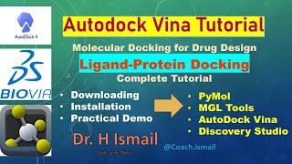 Molecular Docking Tutorial AutoDock Vina  Beginners to Advanced  Pymol Discovery Studio [upl. by Loralee]