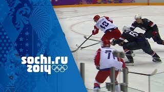 Ice Hockey  Mens Group A  USA v Russia  Sochi 2014 Winter Olympics [upl. by Emilio]