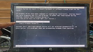 SOLVED Windows failed to start A recent hardware or software change might be the cause [upl. by Jeaz]