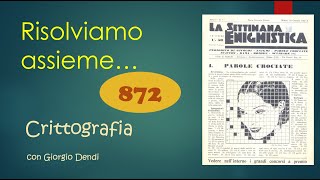 Risolviamo con Giorgio Dendi una CRITTOGRAFIA [upl. by Ozmo]