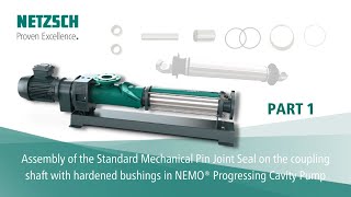 Assembly of mechanical seals on the coupling rod NEMO® Progressing cavity pump assembly Part1 [upl. by Anima]