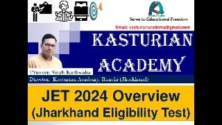 JET Jharkhand Eligibility Test 2024 Overview Syllabus [upl. by Kisung818]