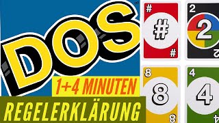 DOS 🎴 Regeln Anleitung Erklärung Regelerklärung ⭕ Kartenspiel [upl. by Jarib]