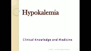 HYPOKALEMIA  CAUSES CLINICAL FEATURES COMPLICATIONS [upl. by Rosdniw]