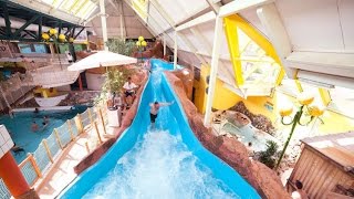 All Onslides Hengelhoef Houthalen België Met de heftigste wildwaterbaan van de Benelux [upl. by Ariajay]