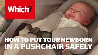 How to put your newborn baby in a pushchair safely  Which advice [upl. by Sigvard]