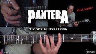 Floods Guitar Lesson FULL SONG  Pantera [upl. by Hardie]